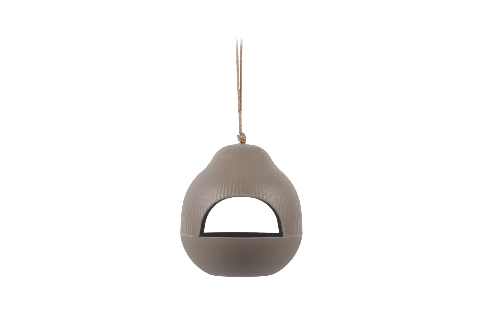 Present Time | Vogel voederbak Capullo warm grijs