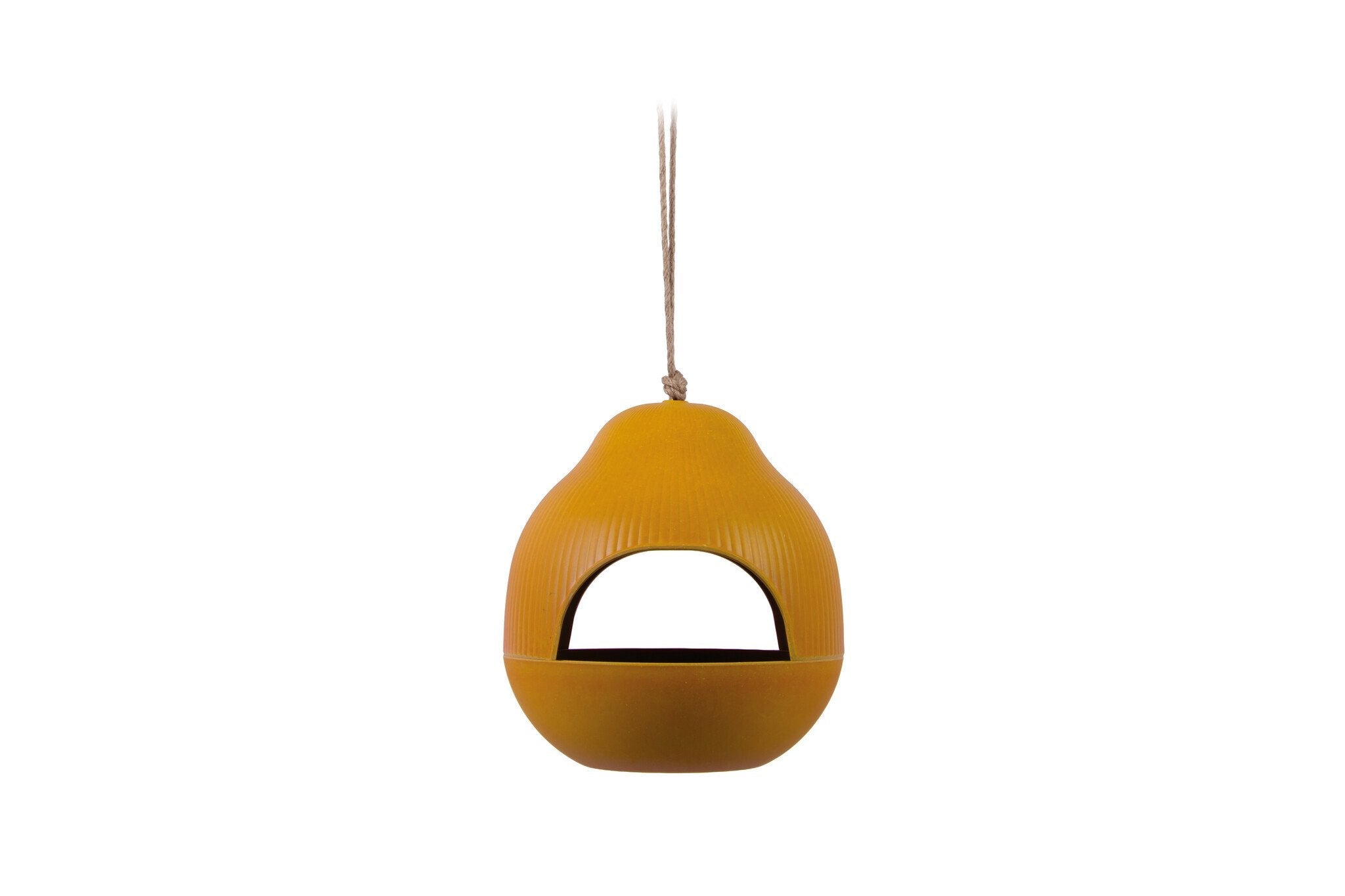 Present Time | Vogel voederbak Capullo oker geel