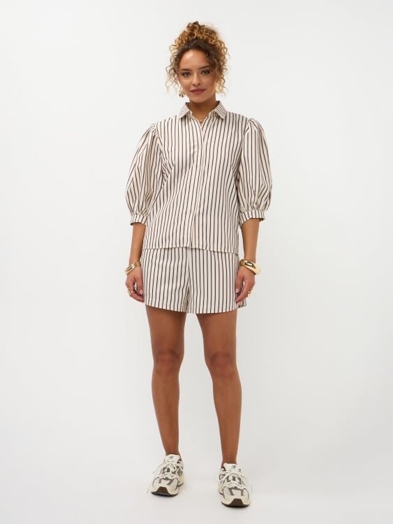 Ydence | Blouse Bobbie brown stripe