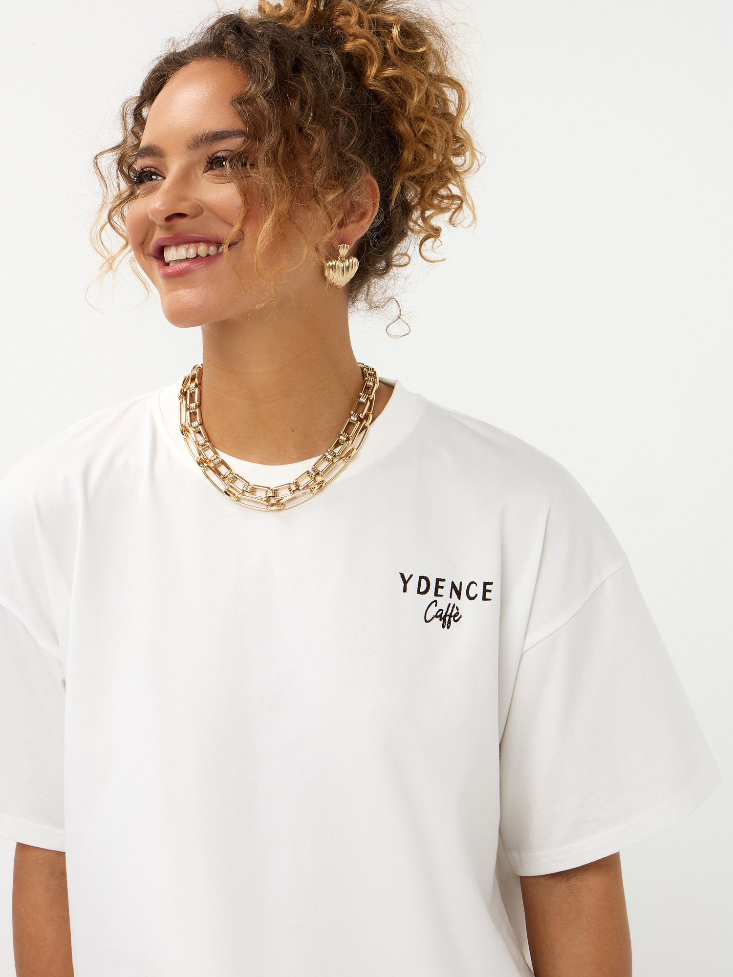 Ydence | T-shirt Ydence café off-white