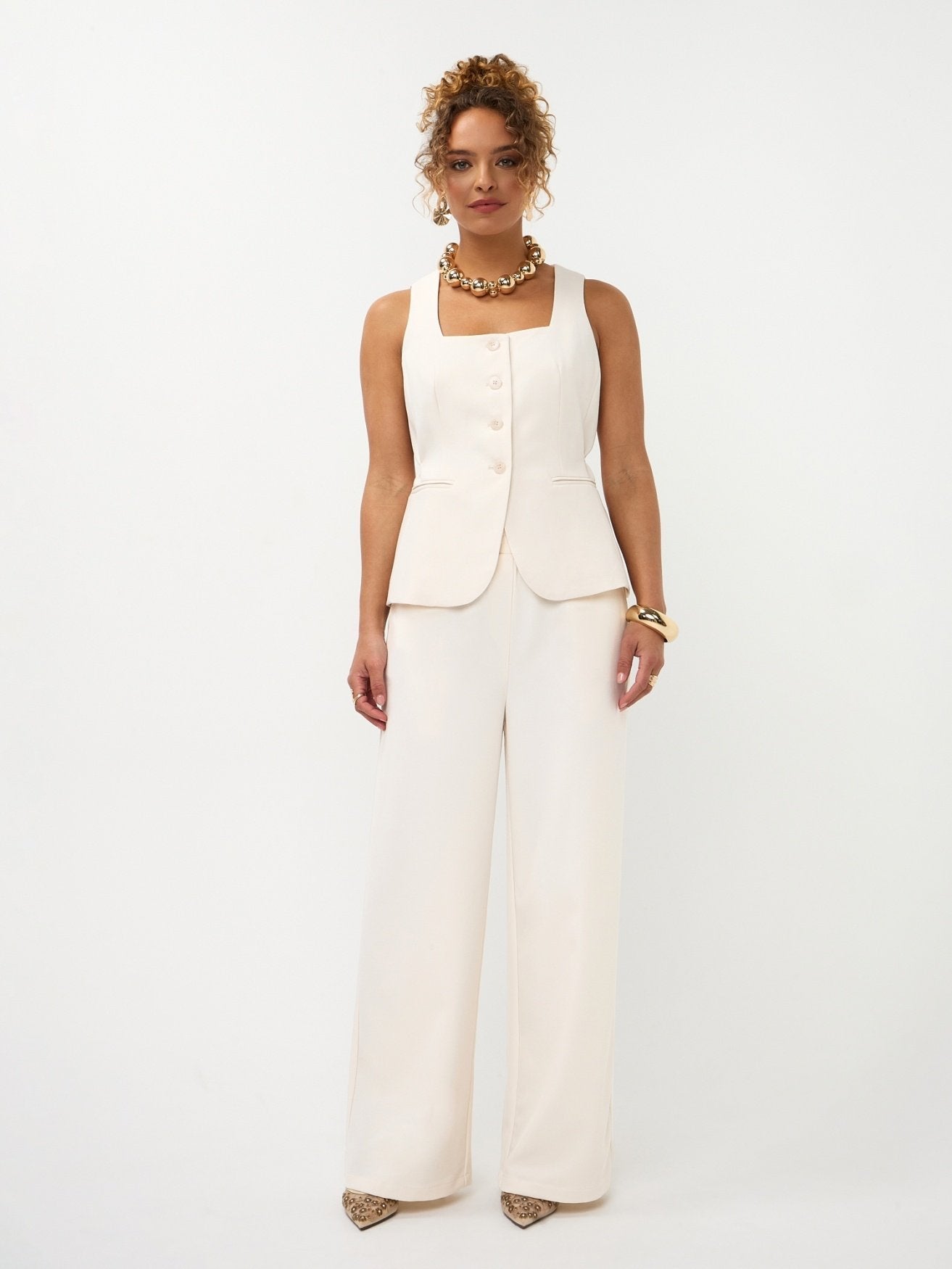 Ydence | Broek Yade ecru
