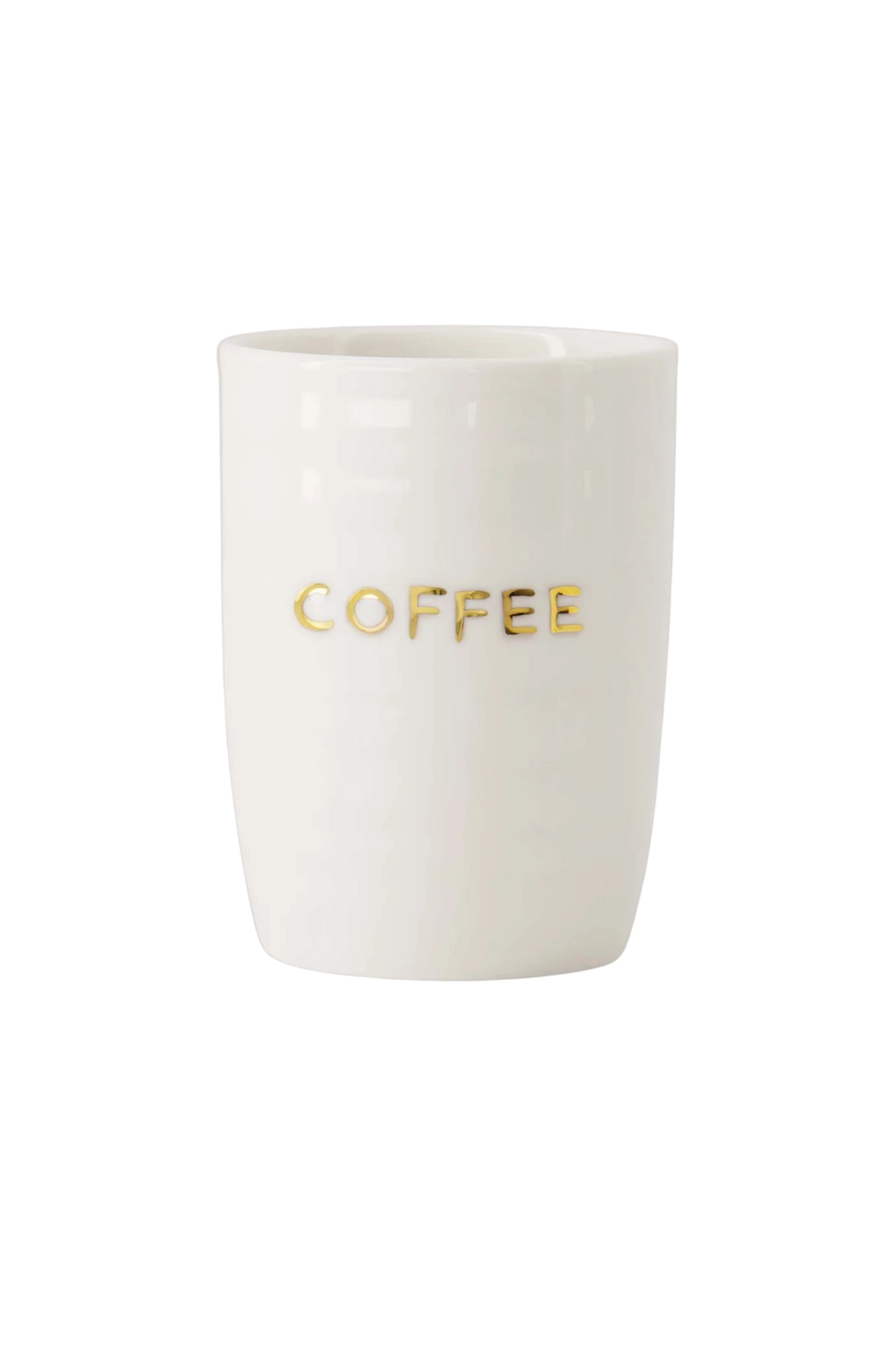 Zusss | Koffiemok coffee wit / goud