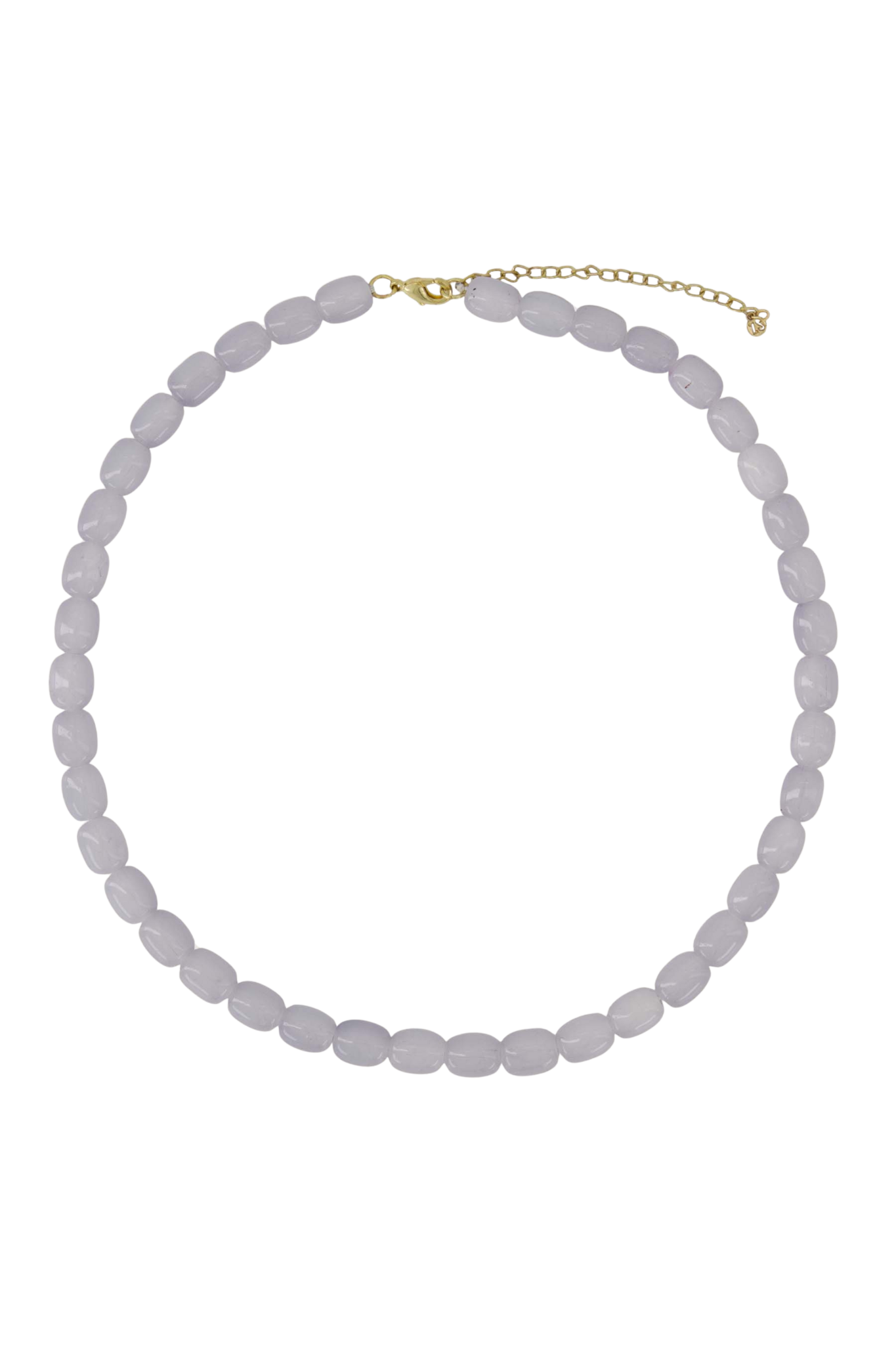 Zusss | Smalle kralen ketting licht blauw