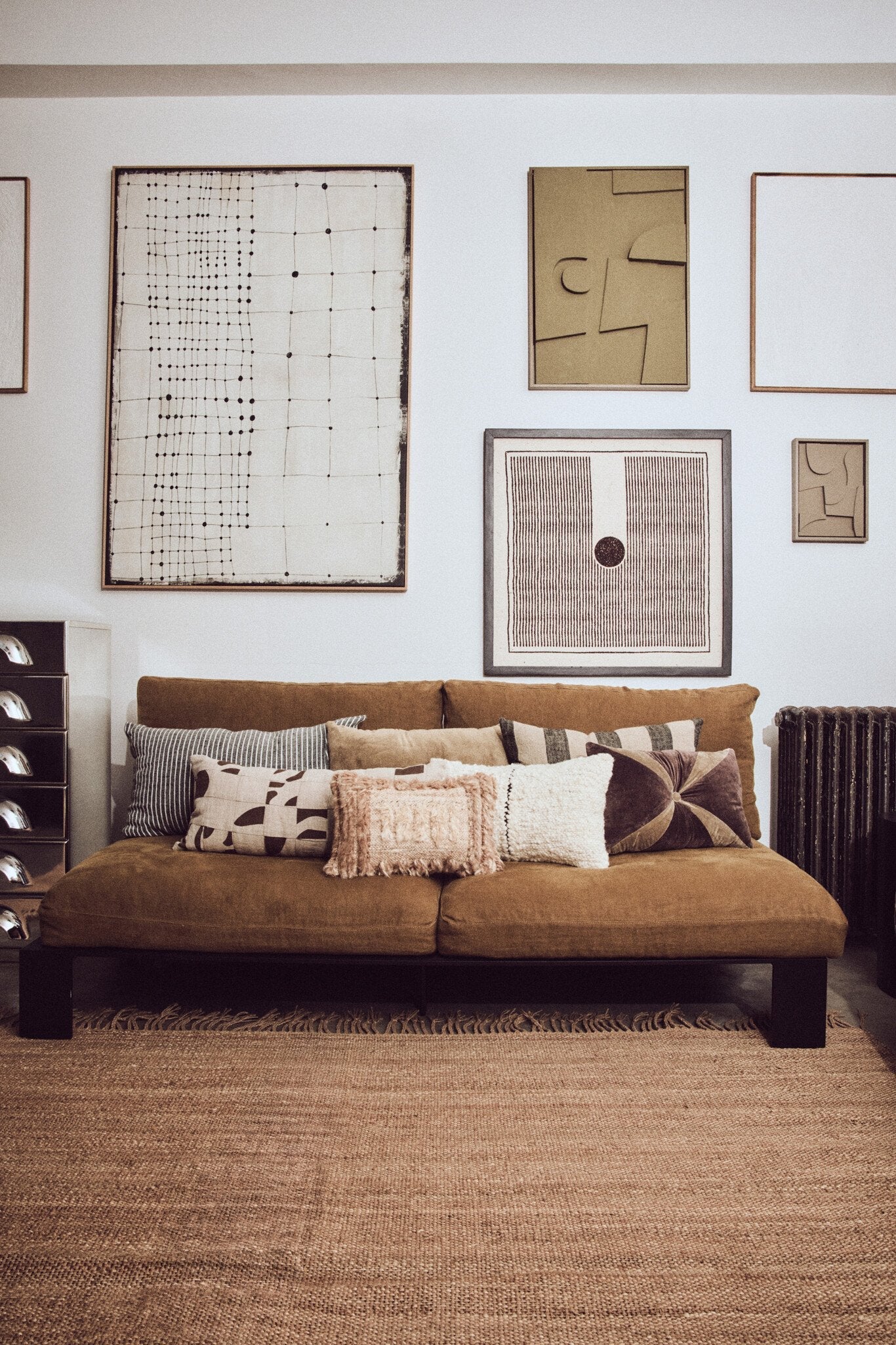 HK Living | Kussen velvet brown 50x30cm