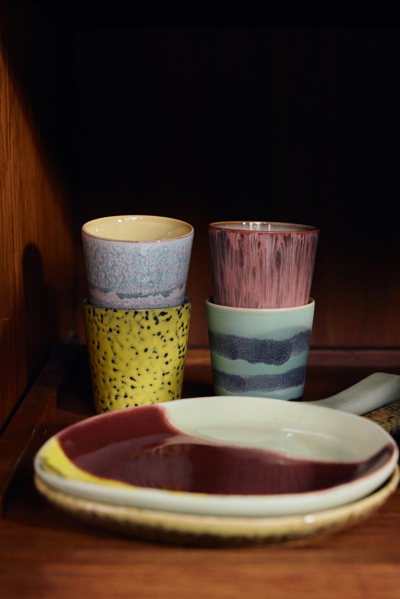 HK Living | 70's servies koffiekopje rhubarb