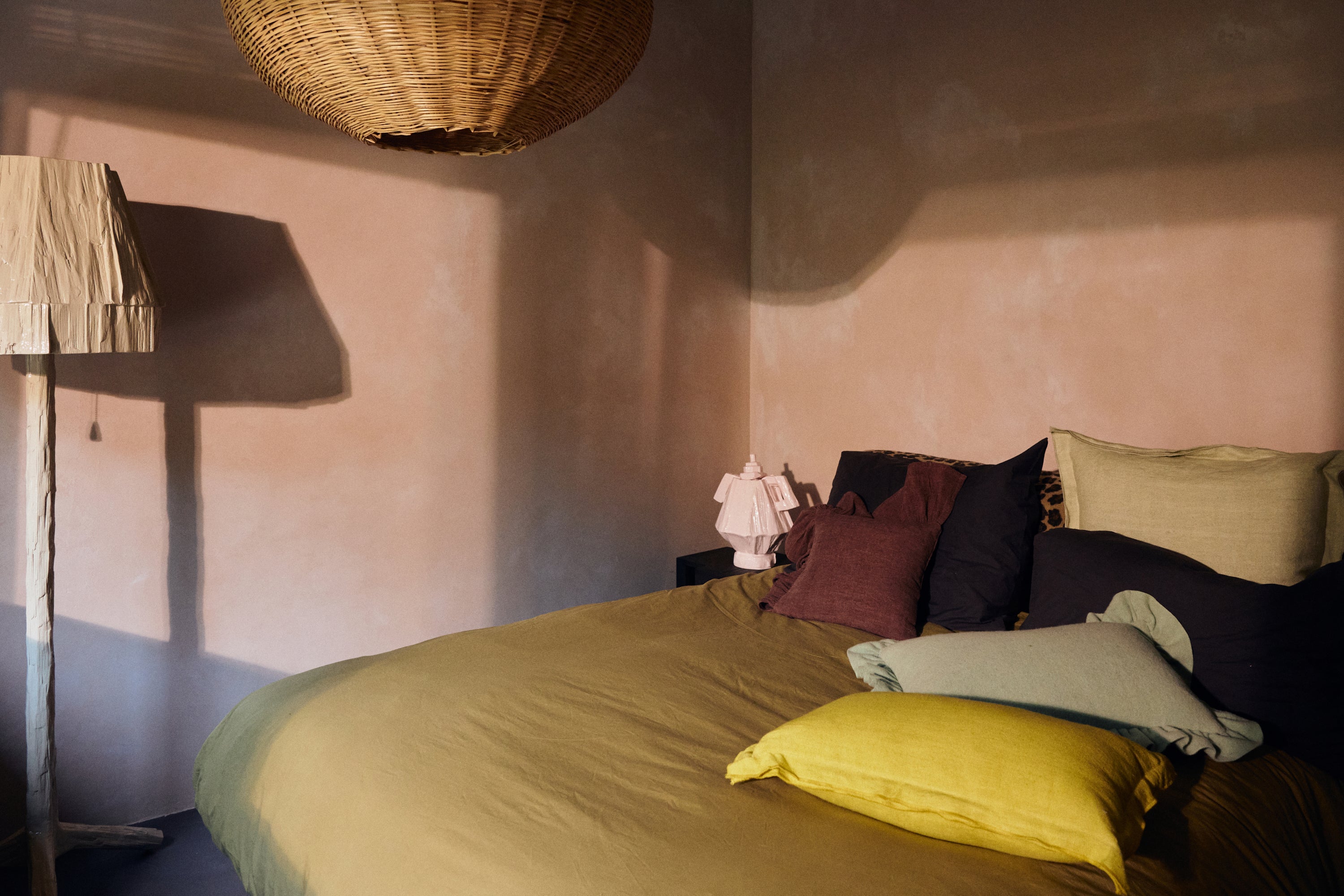 HK Living | Kussen linen lemongrass 50x30cm