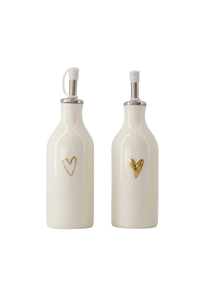 Zusss | Olie/azijn fles hartje open goud