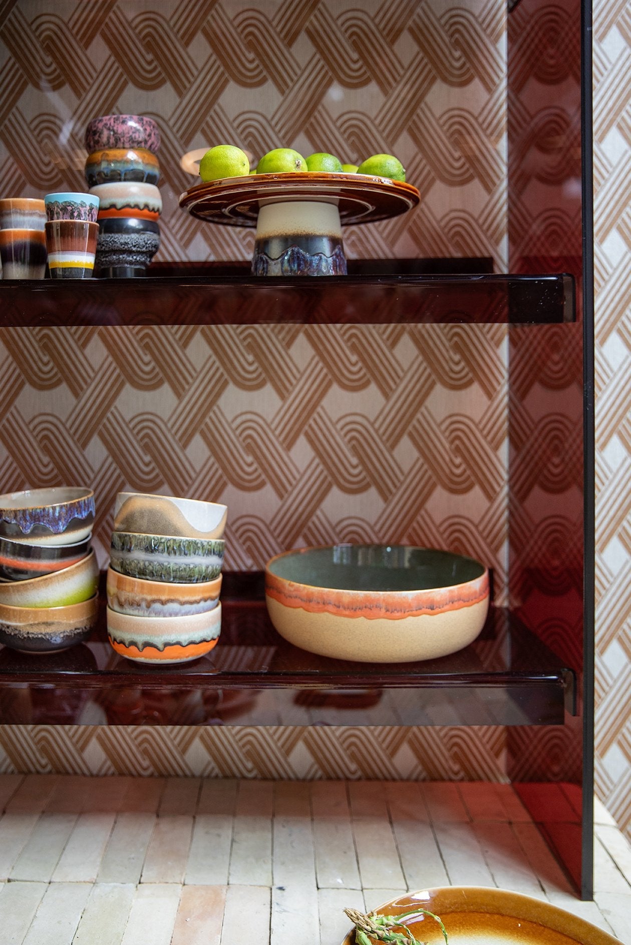 HK Living | 70's servies Taartschaal Orbit