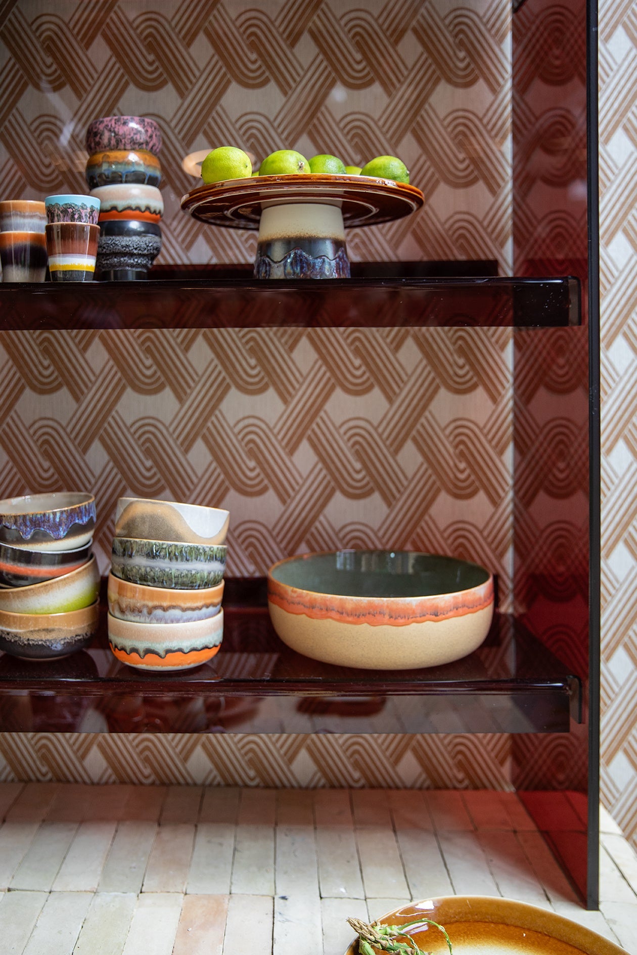 HK Living | 70's servies ristrettomokjes Solar set van 4