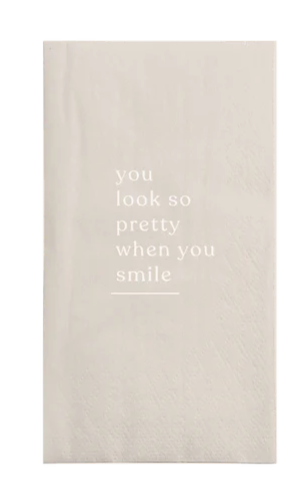 Zusss | Servetten rechthoek smile zand