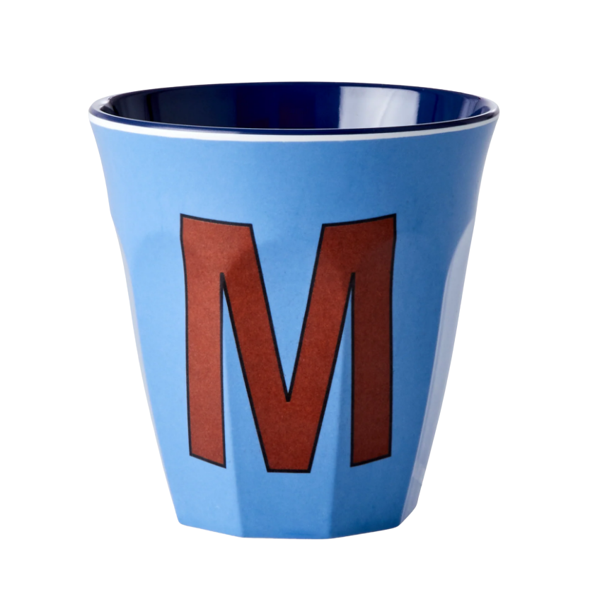 Rice | Mok melamine M stoffig blauw