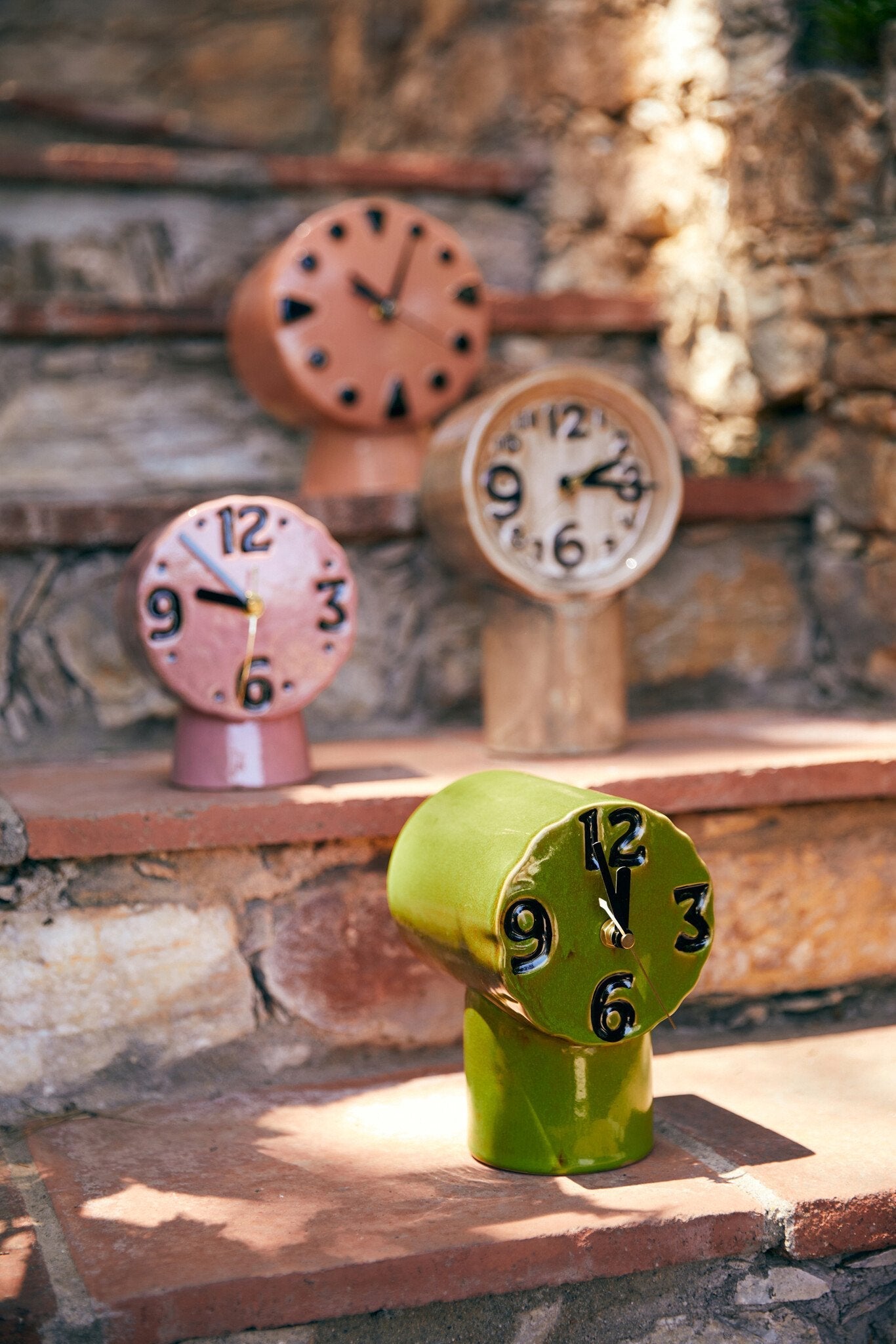 HK Living | Retro clock olive