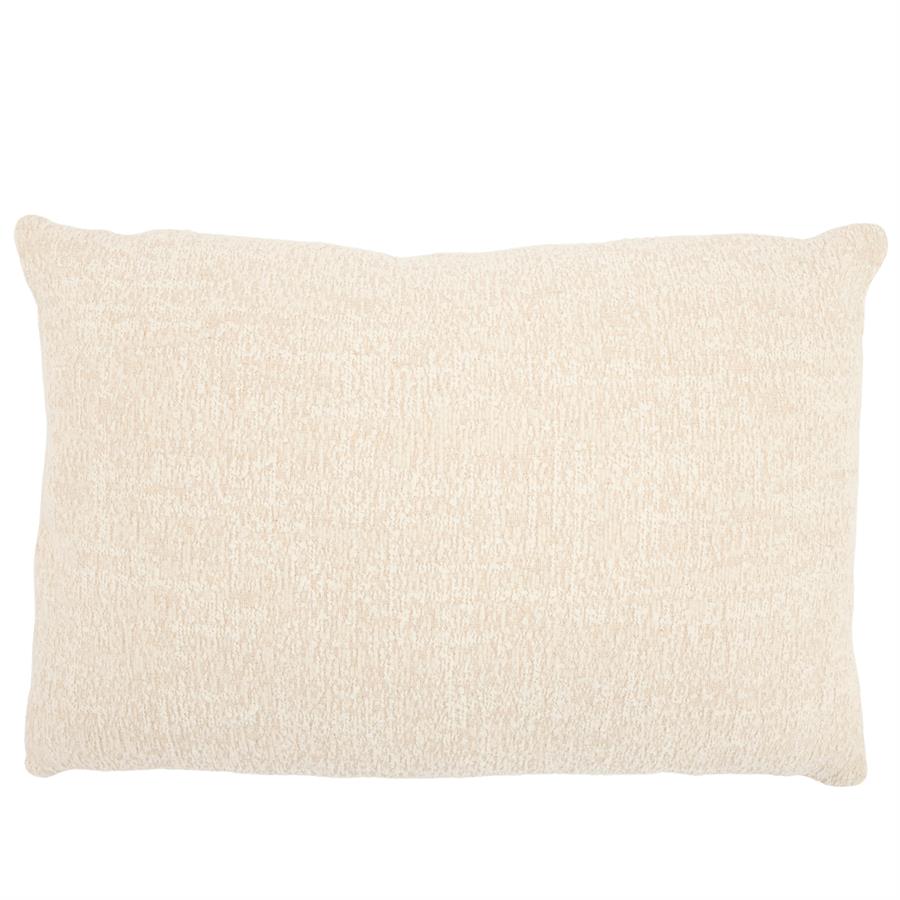 Rechthoekig By Boo Bayo beige sierkussen met effen stofstructuur