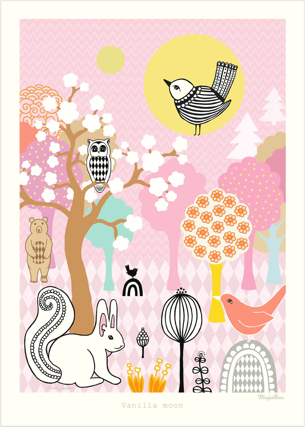 Majvillan | Poster Vanilla moon 50x70cm