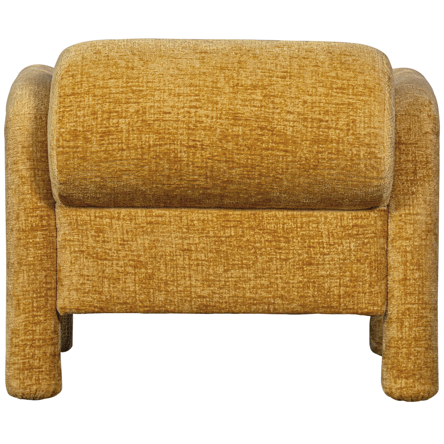 Woood | Fauteuil Lenny in grove textuur goud/geel