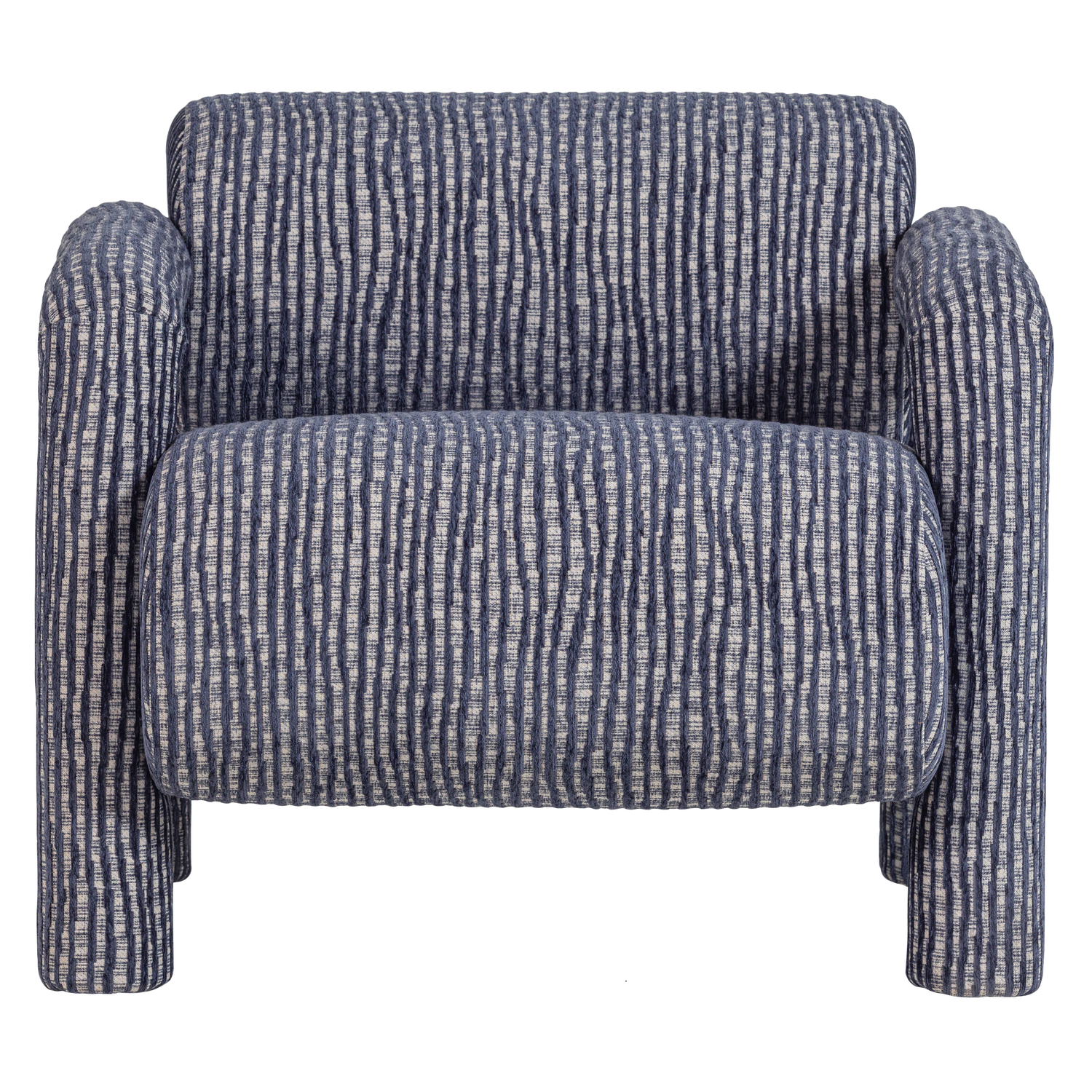 Woood | Lenny Fauteuil met dessin grijsblauw