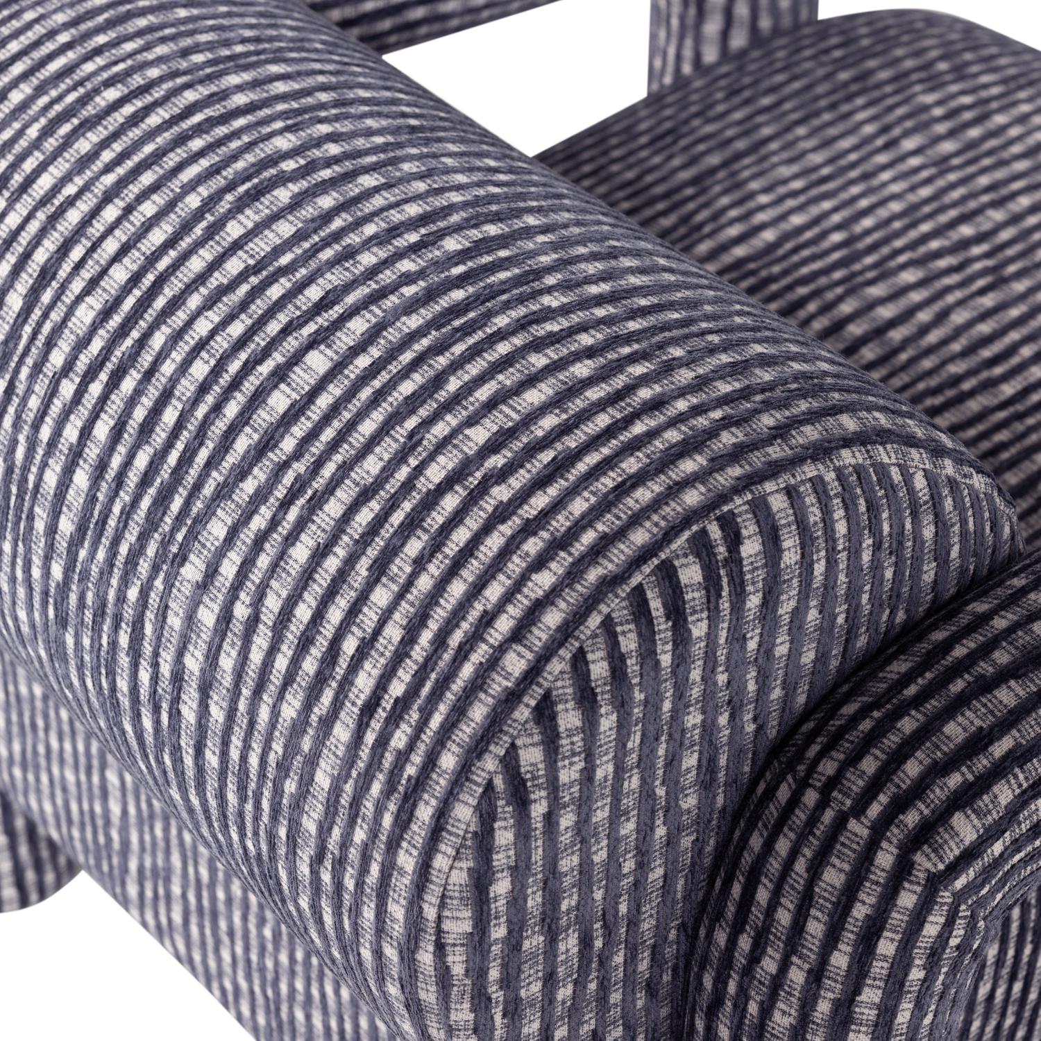 Woood | Lenny Fauteuil met dessin grijsblauw