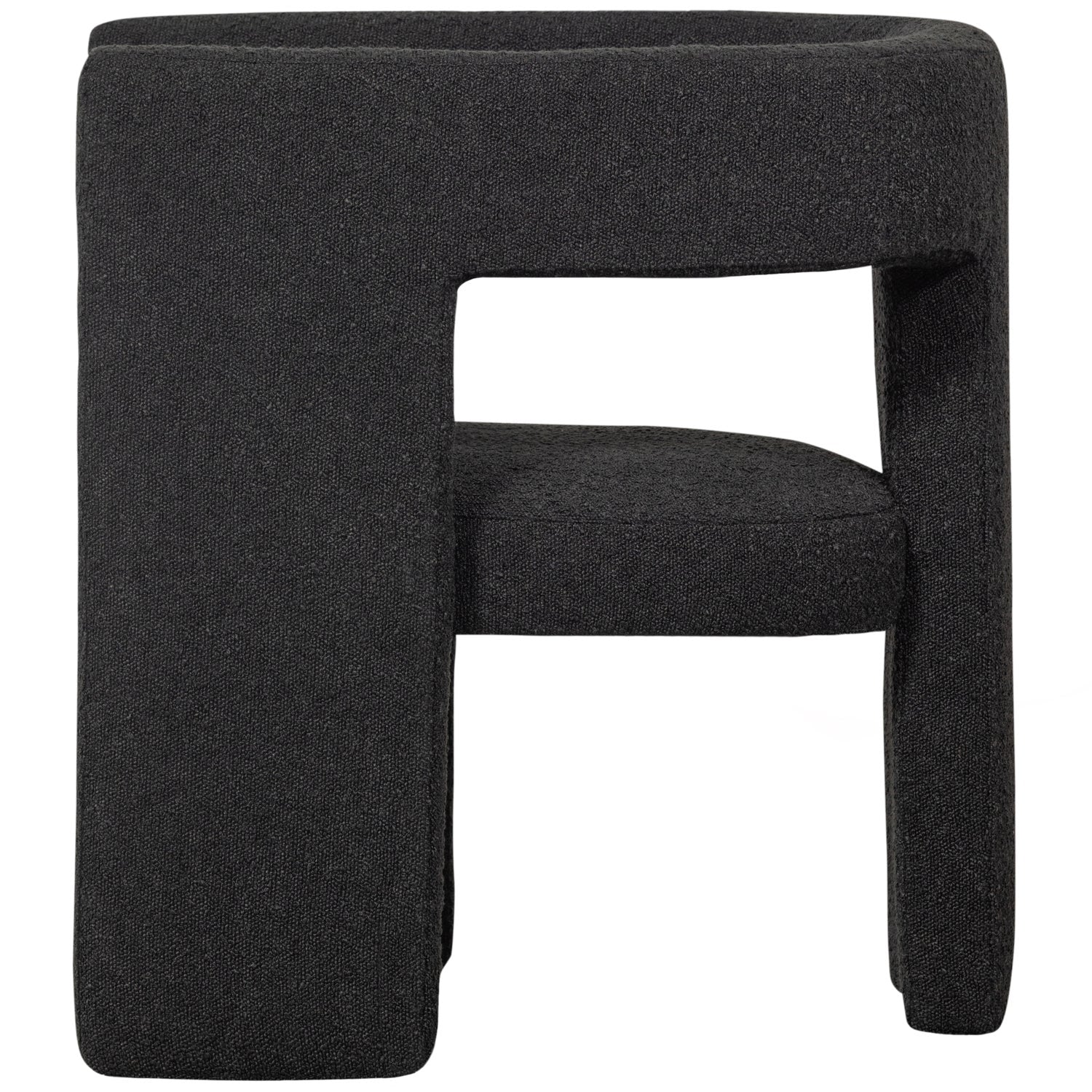 Woood | Fauteuil Tiwa boucle donkergrijs