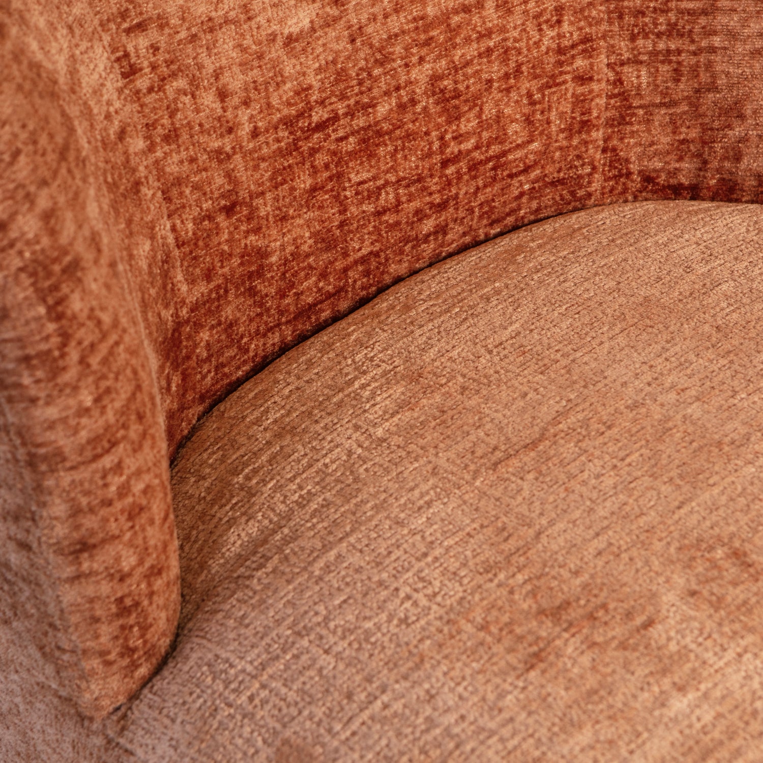 Woood | Draaifauteuil Atty velvet oranje