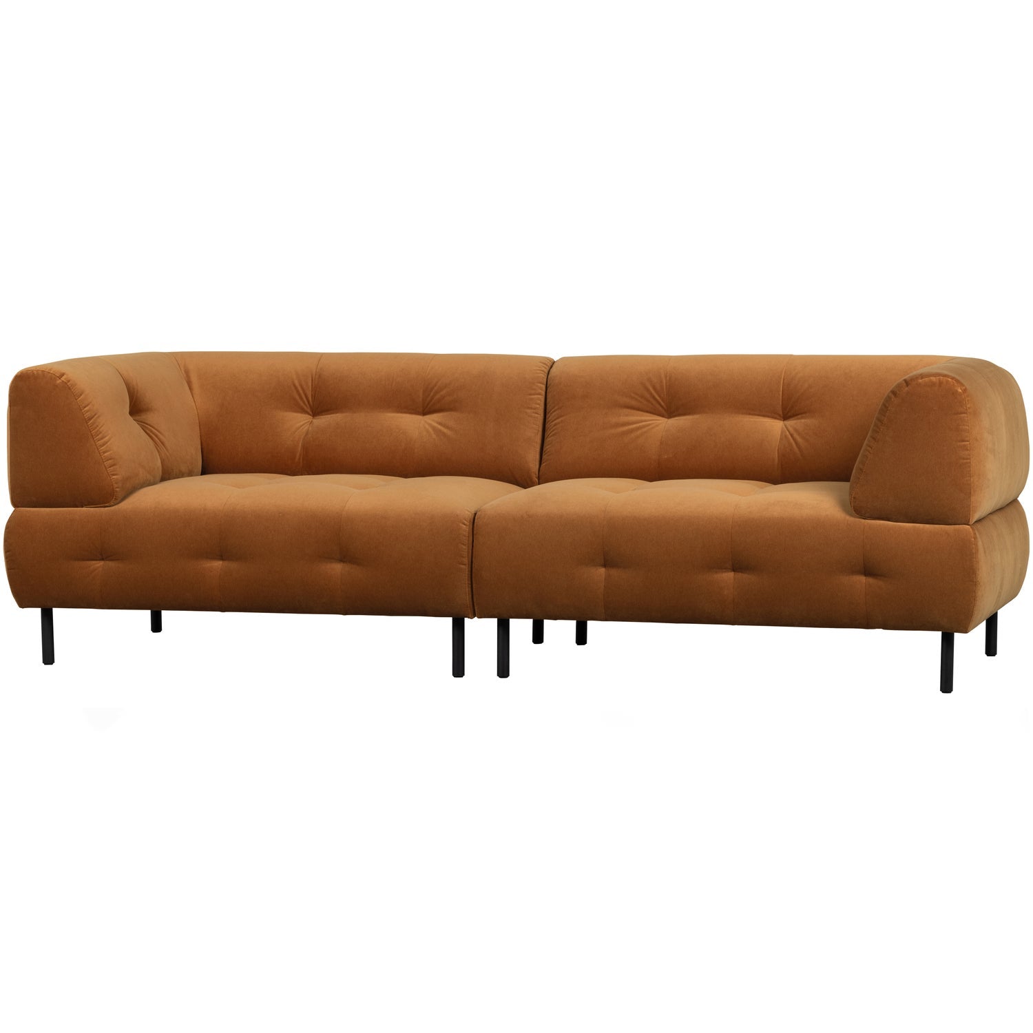 Woood | 4-Zits bank Lloyd velvet kaneel