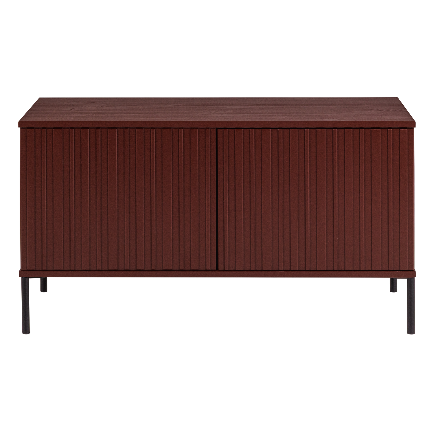 Woood | Tv meubel Gravure 100cm grenen bordeaux rood