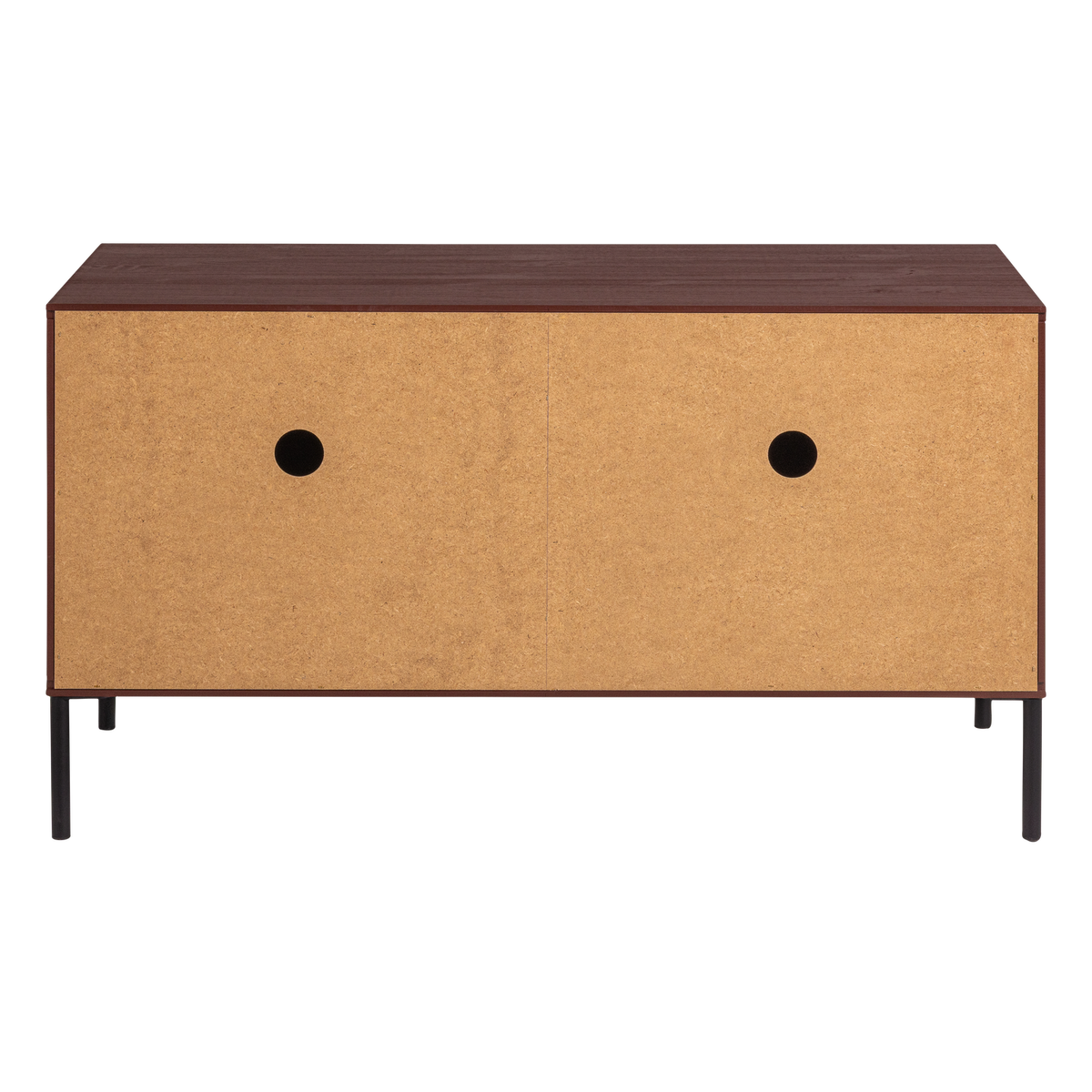 Woood | Tv meubel Gravure 100cm grenen bordeaux rood