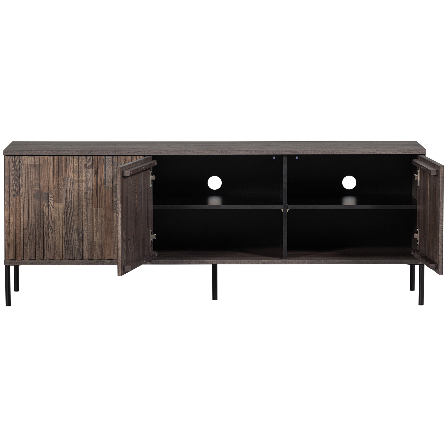 Woood | Tv meubel Gravure 150cm espresso