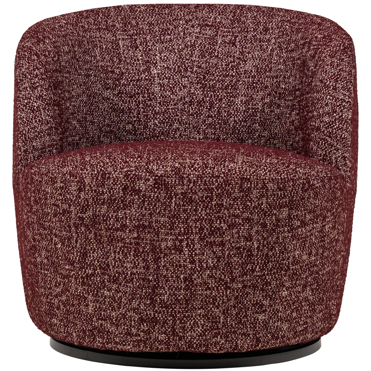 Woood | Draaifauteuil Serra bordeauxrood melange