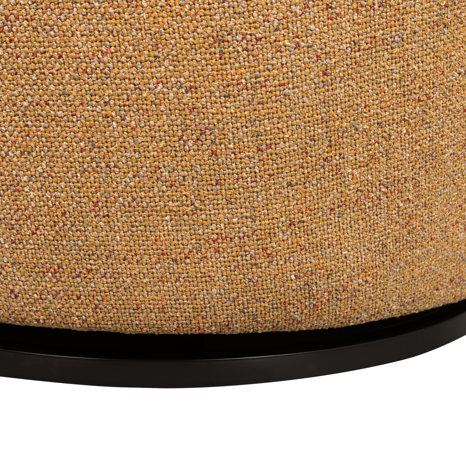 Woood | Draaifauteuil Serra geweven stof curry