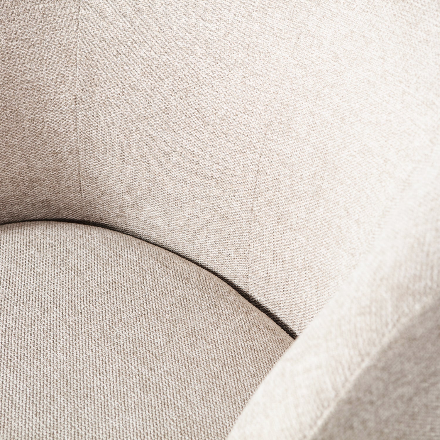 Woood | Draaifauteuil Serra geweven stof off white