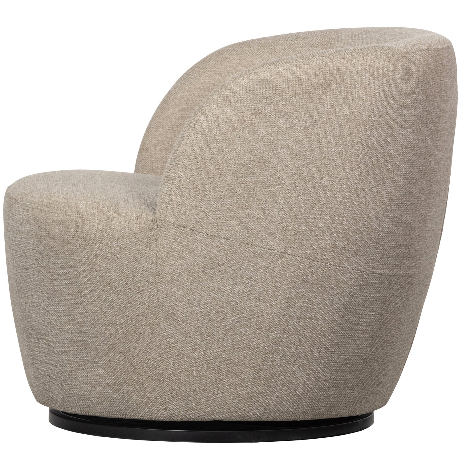 Woood | Draaifauteuil Serra geweven stof zand