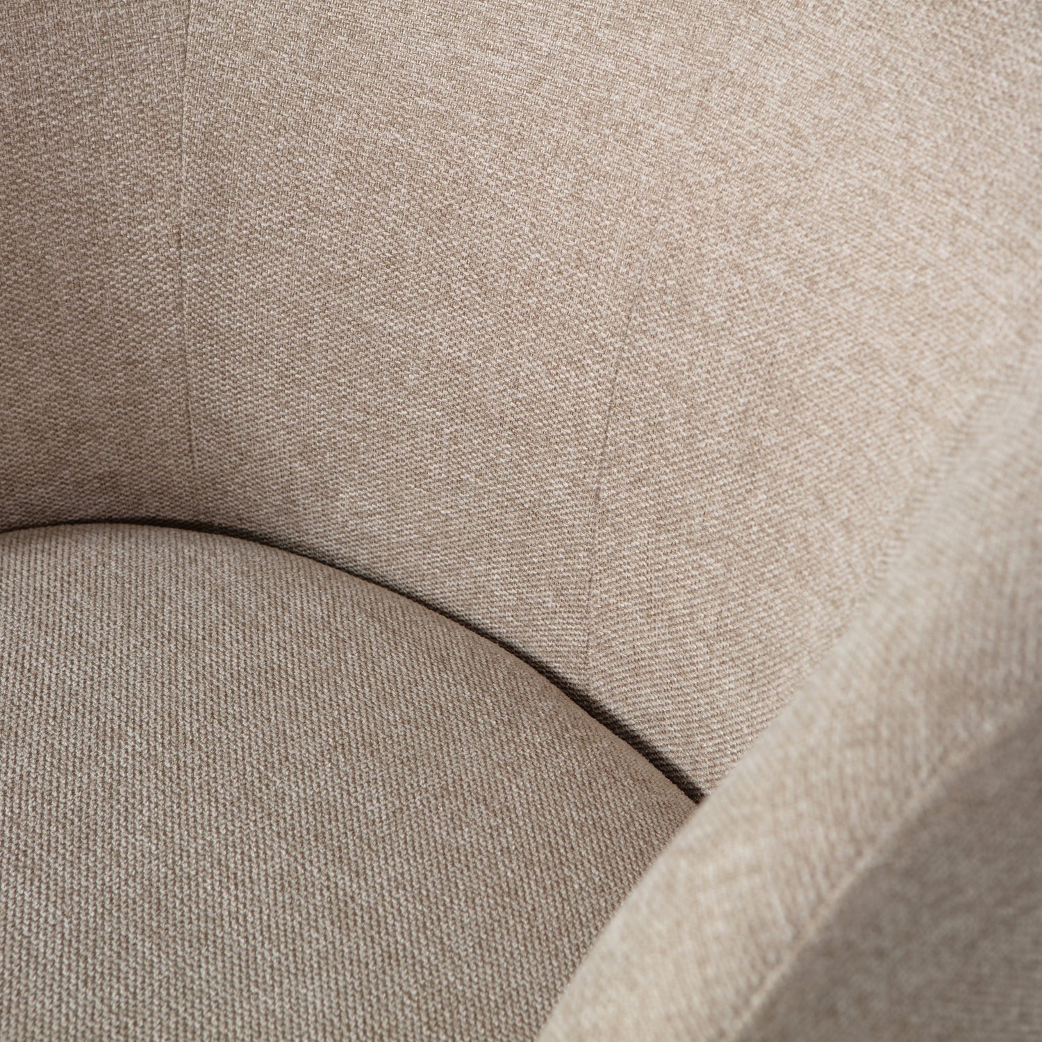 Woood | Draaifauteuil Serra geweven stof zand