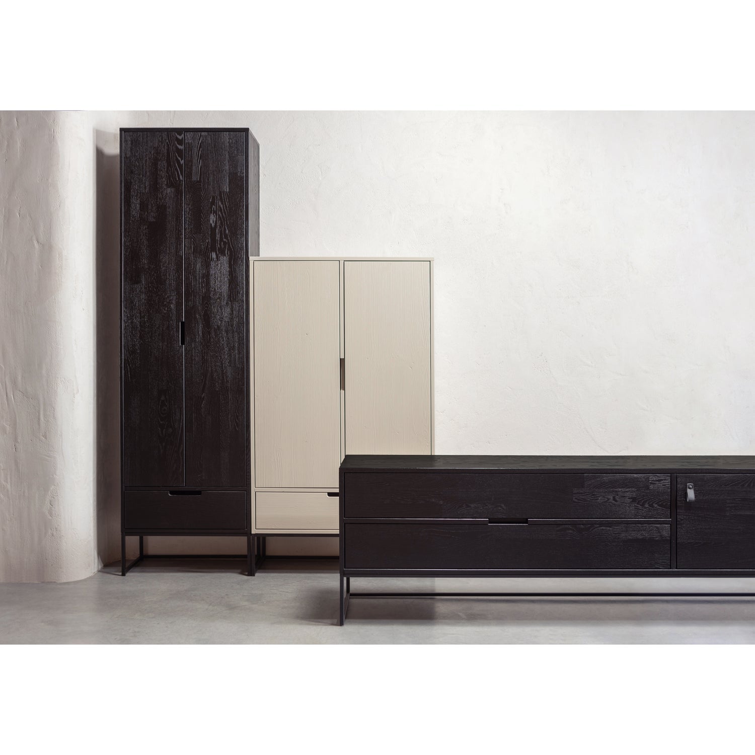 Woood | Tv meubel Silas 180cm zwart