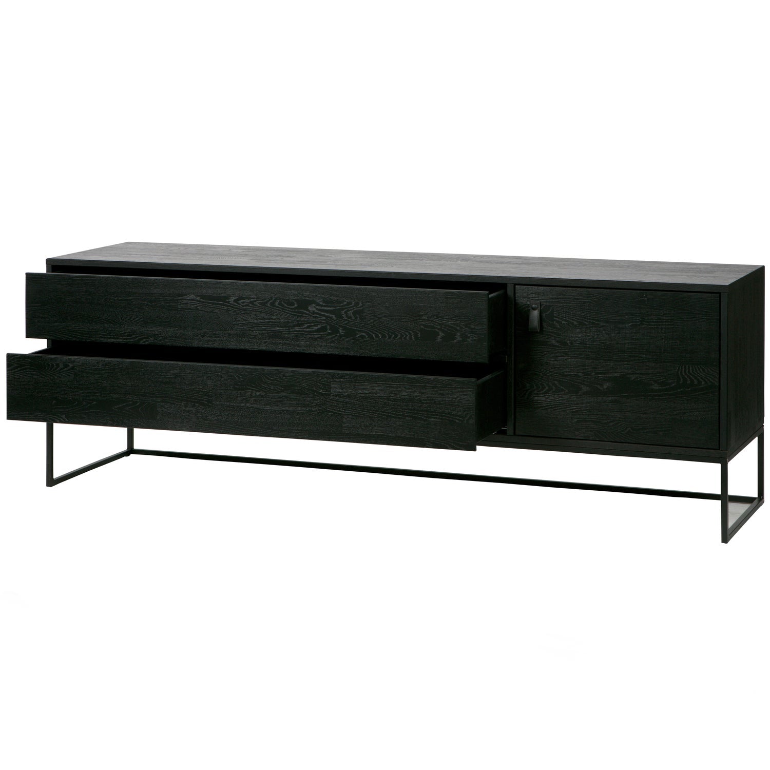 Woood | Tv meubel Silas 180cm zwart