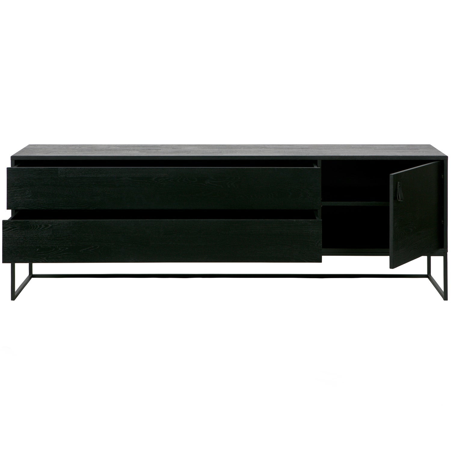 Woood | Tv meubel Silas 180cm zwart