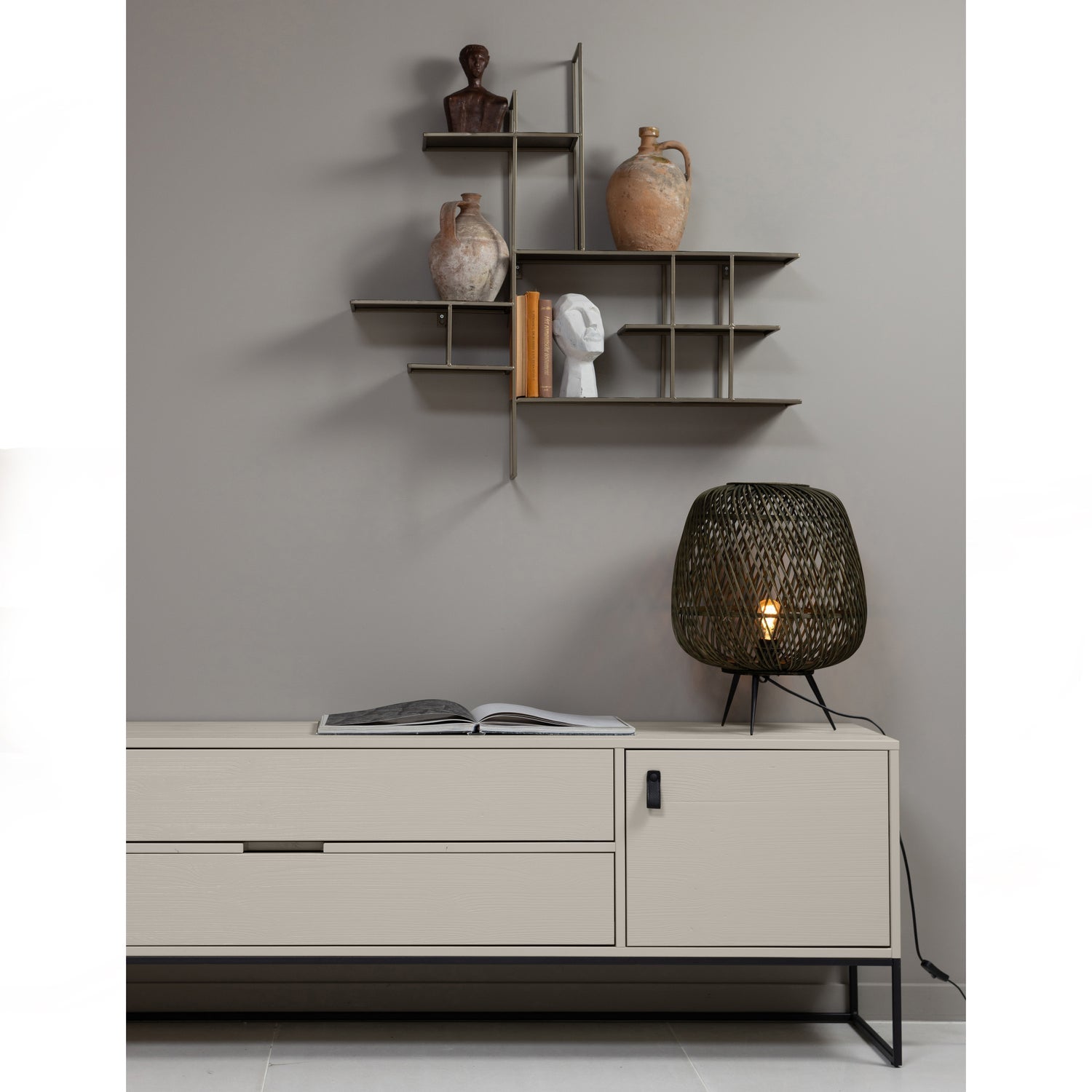 Woood | Tv meubel Silas 180cm grenen dust