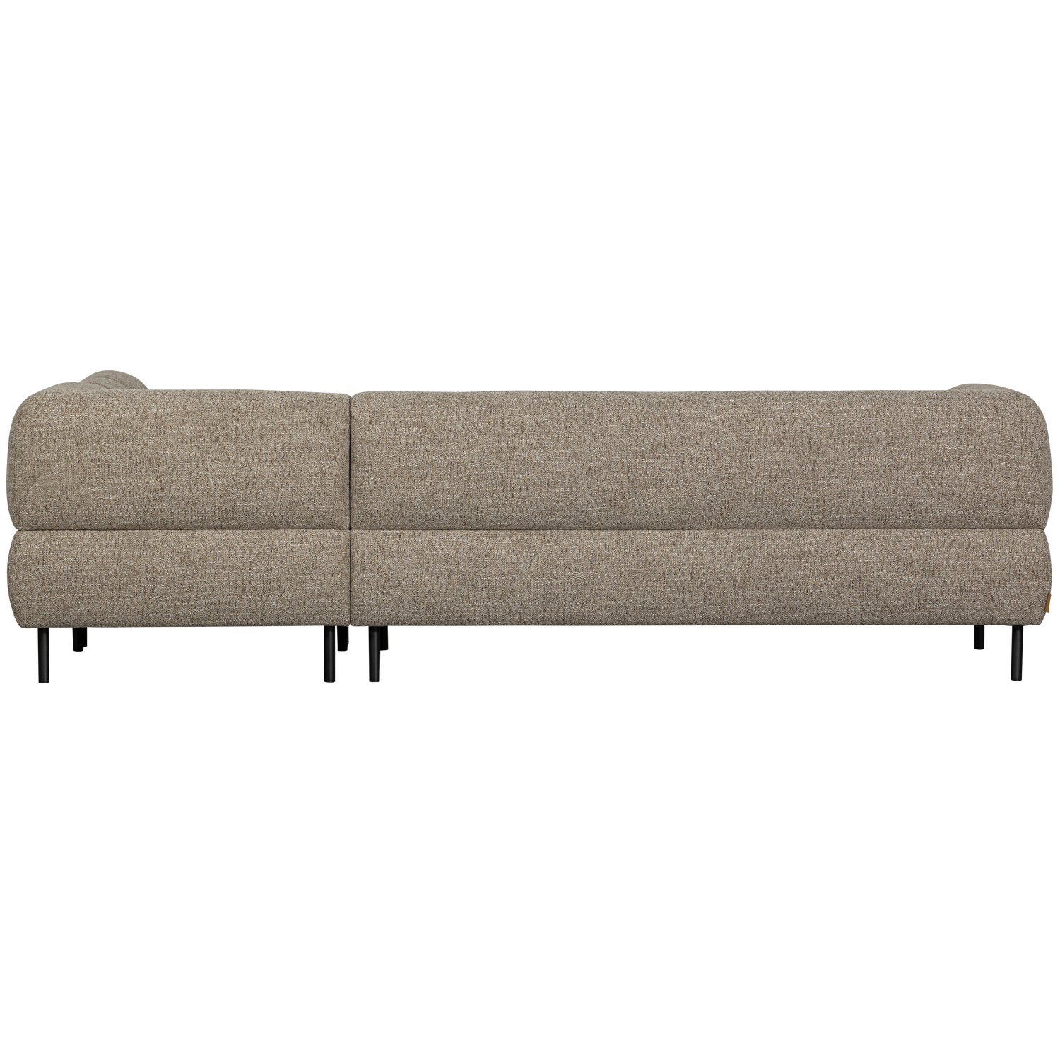 Woood | Hoekbank Lloyd rechts grof geweven bruin melange