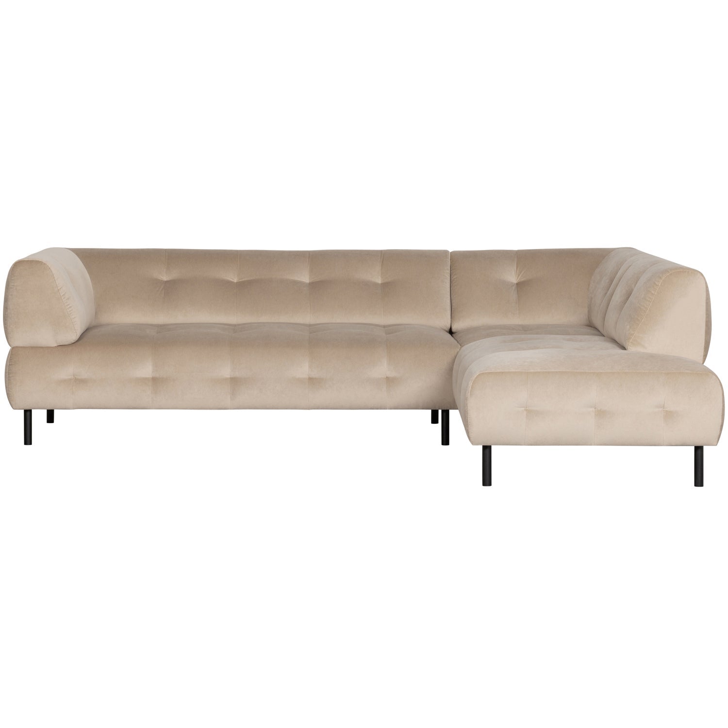 Woood | Hoekbank Lloyd rechts velvet zeezout