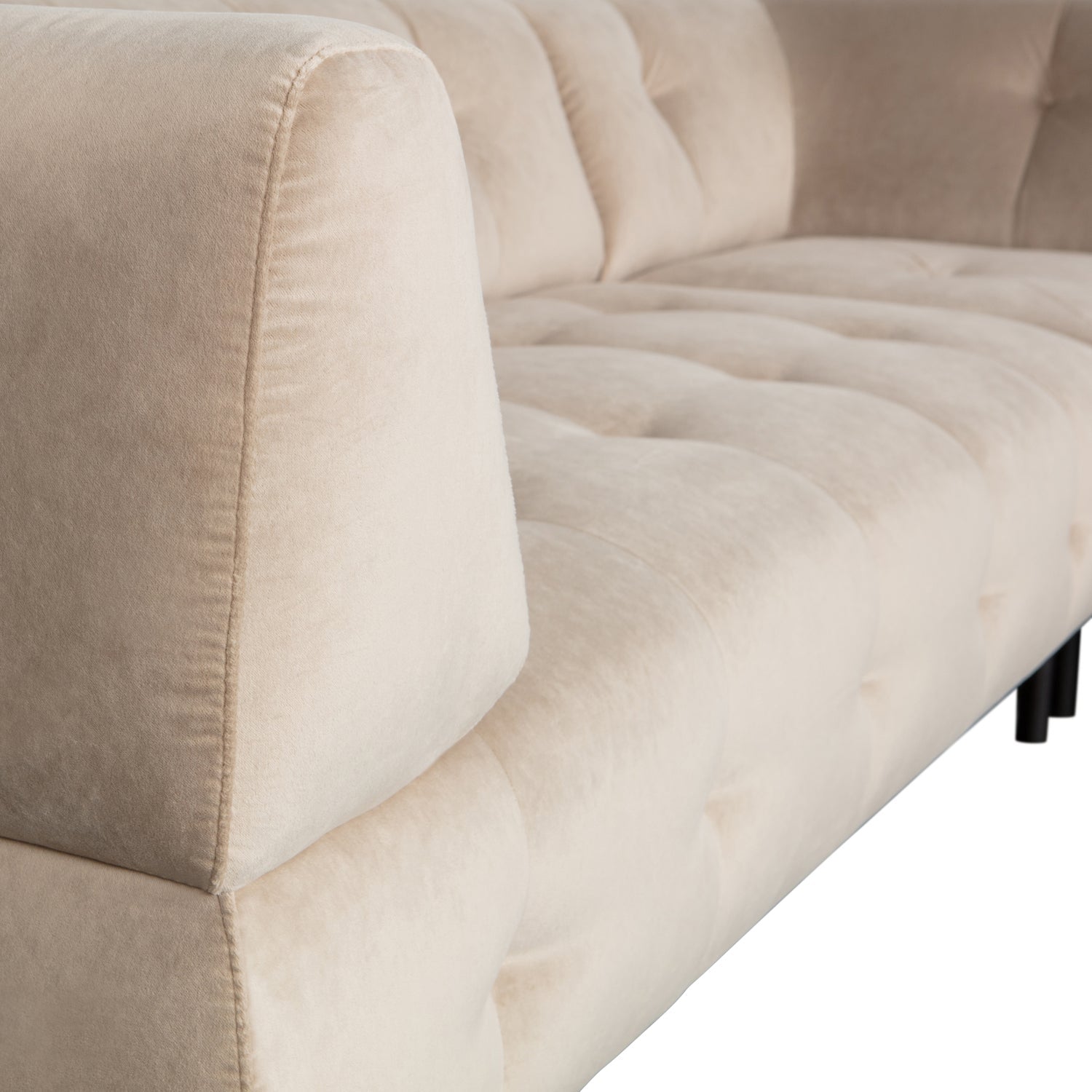 Woood | Hoekbank Lloyd rechts velvet zeezout