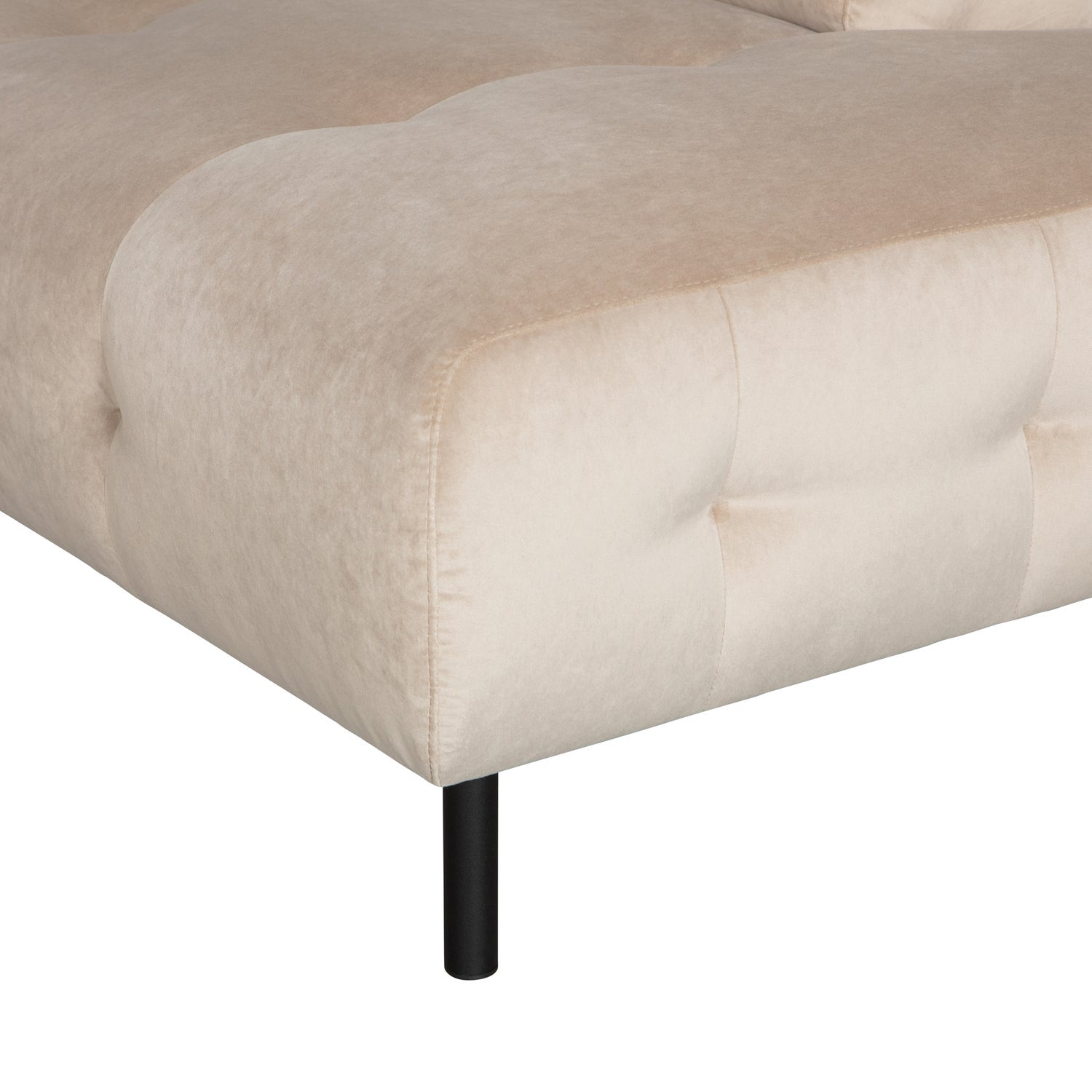 Woood | Hoekbank Lloyd rechts velvet zeezout