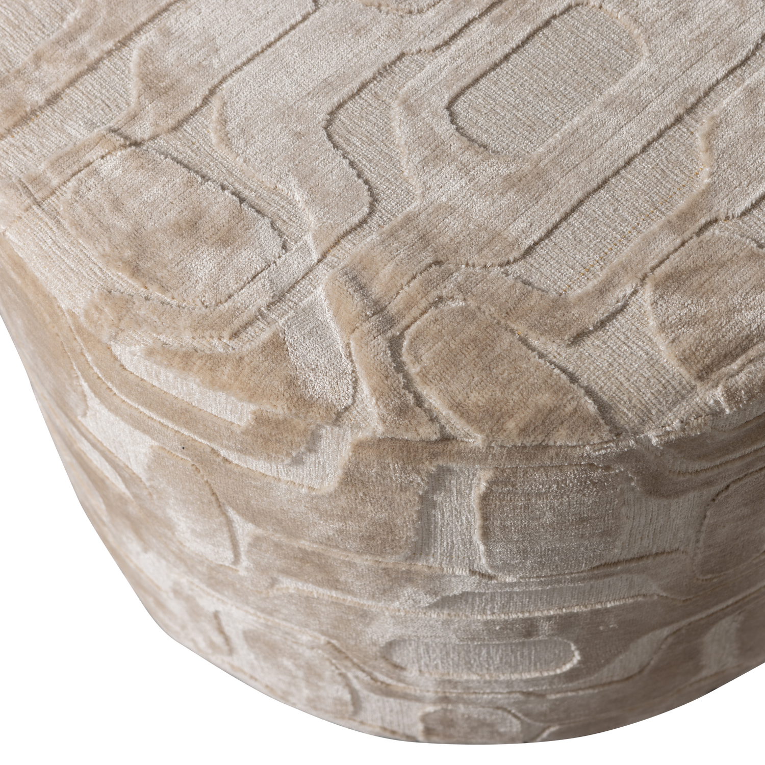 Woood | Poef Yago viscose dessin naturel