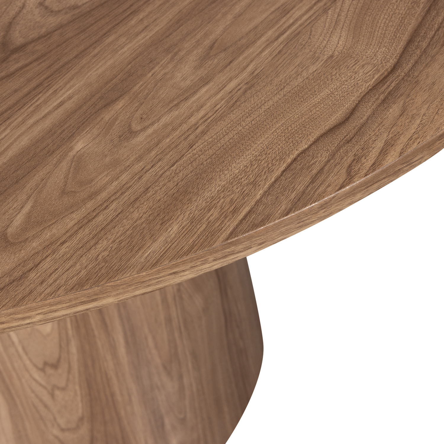 Woood | Ronde eettafel Maan 120cm walnoot