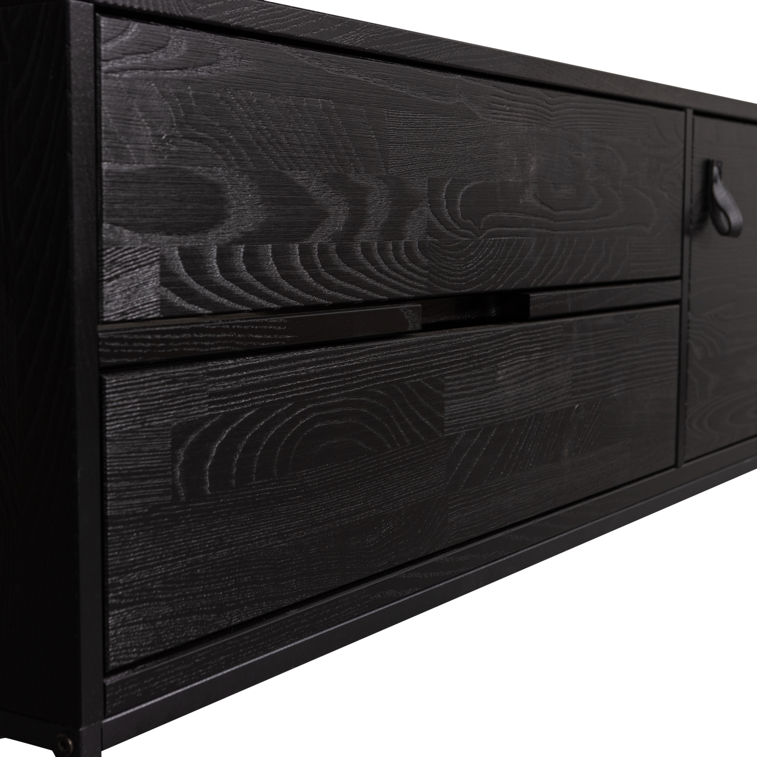 Woood | Tv meubel Silas 120cm essen blacknight