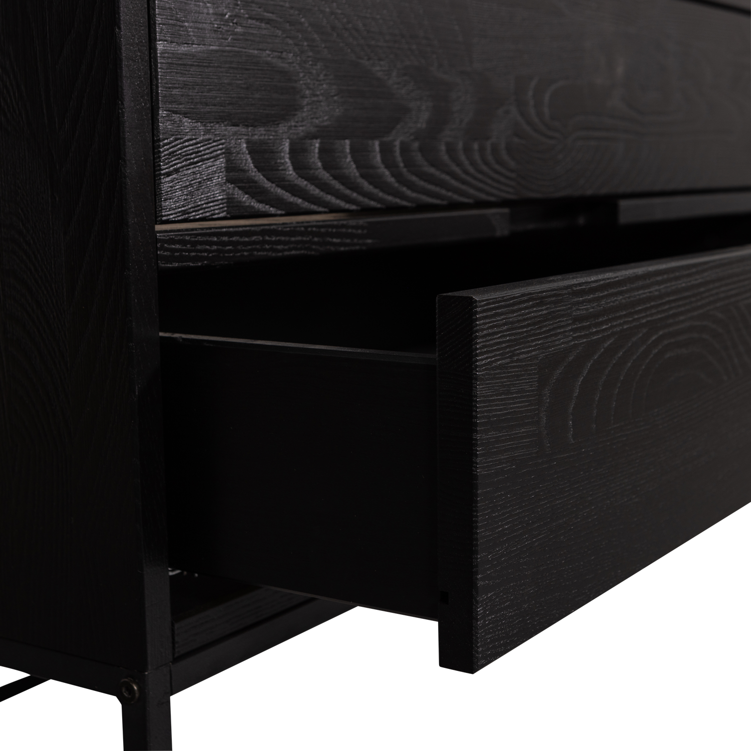 Woood | Tv meubel Silas 120cm essen blacknight