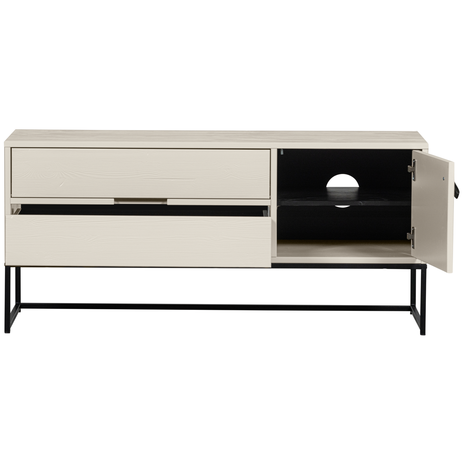 Woood | Tv meubel Silas 120cm grenen dust