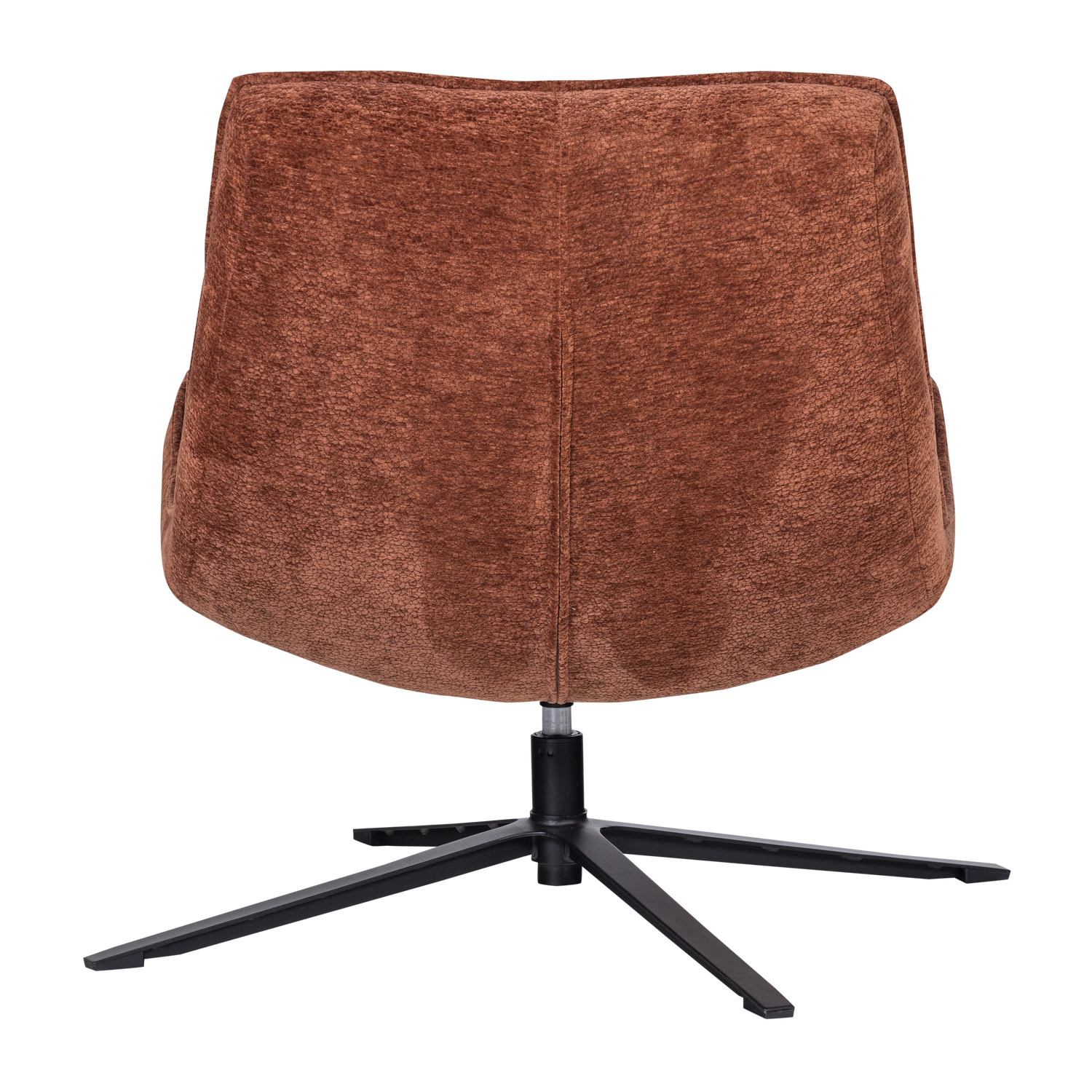 Woood | Draaifauteuil Maudi chenille structuur bruin