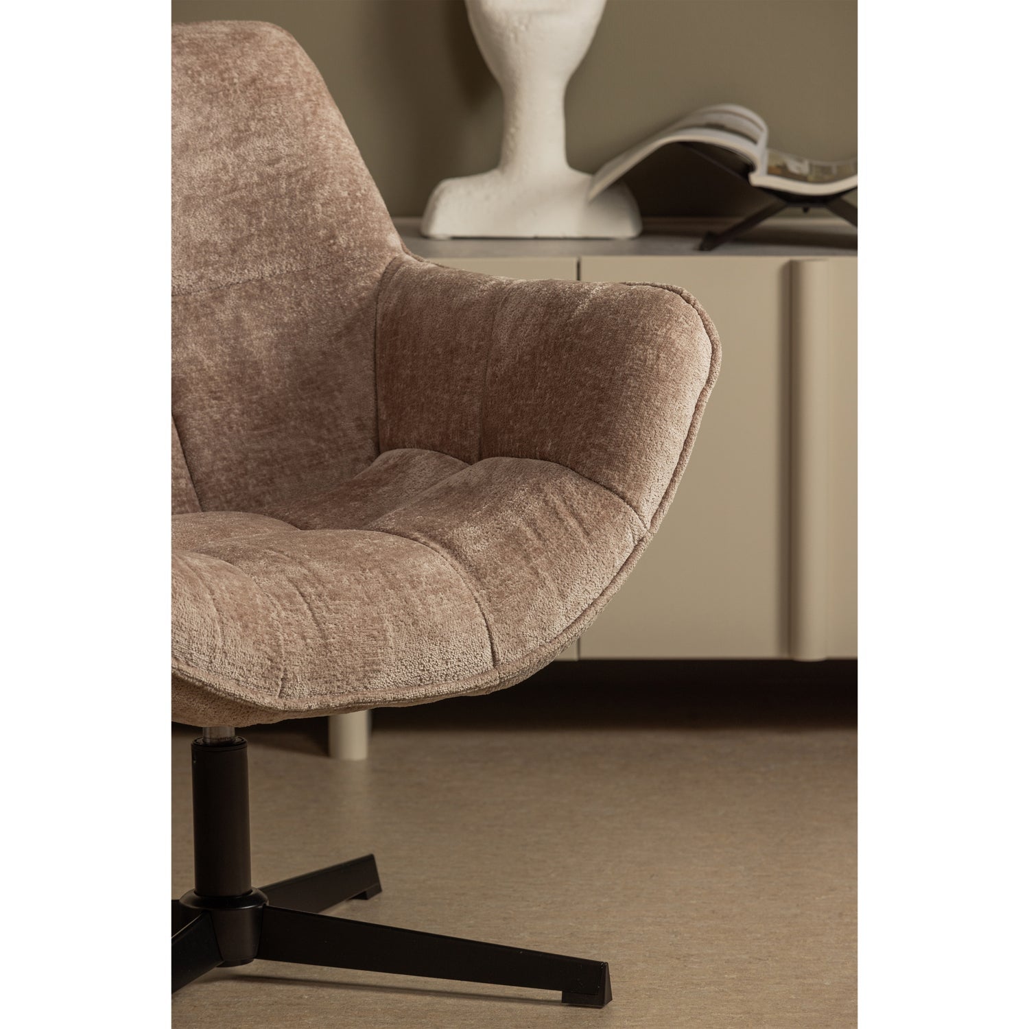 Woood | Draaifauteuil Wibo taupe