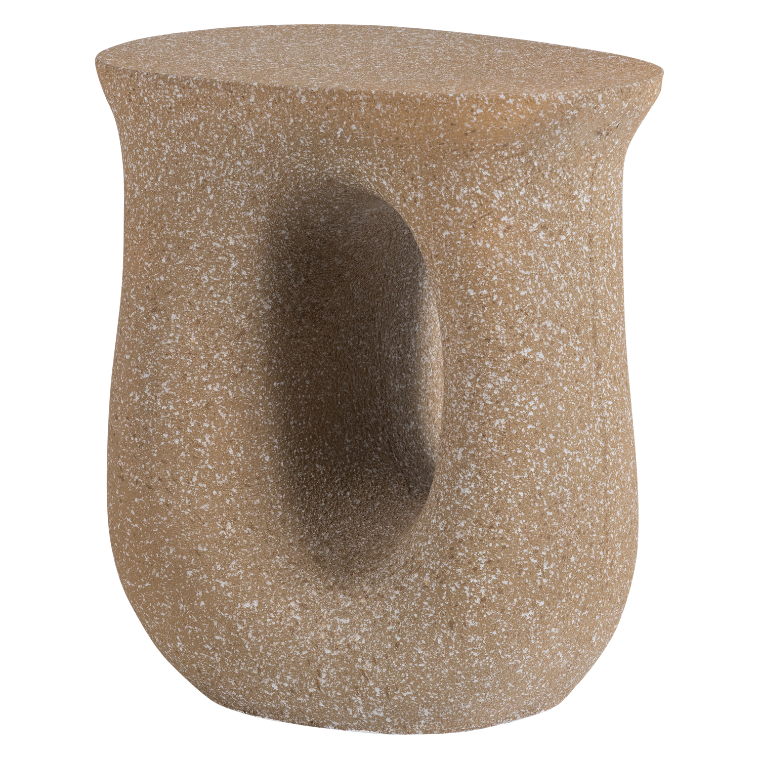 Woood | Bijzettafel Moson beige met spikkels
