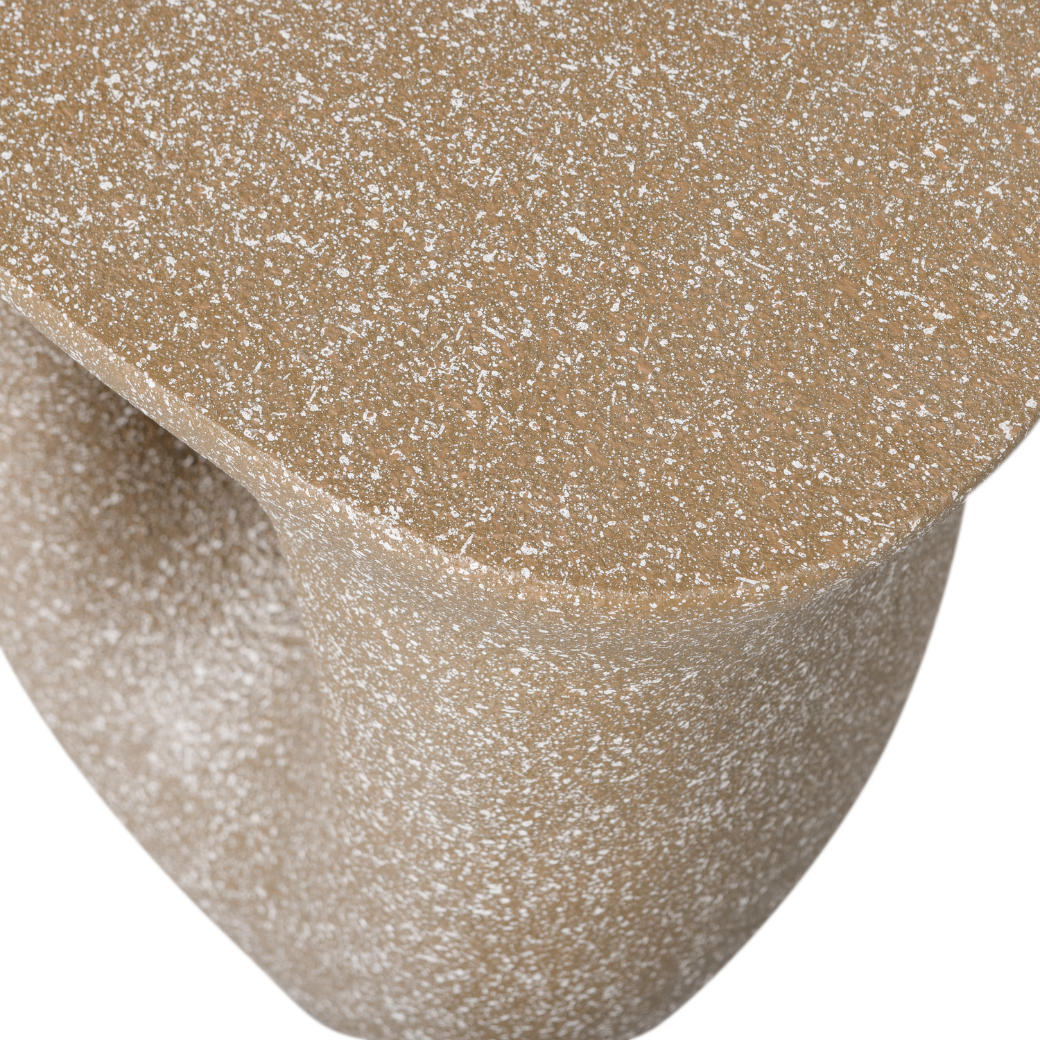 Woood | Bijzettafel Moson beige met spikkels