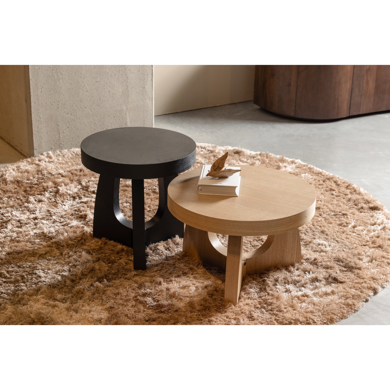 Woood | Bijzettafel Tala 45cm zwart